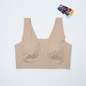 Bali Comfort Revolution EasyLite Seamless Wirefree Bra Beige Size XL (Pre-owned)